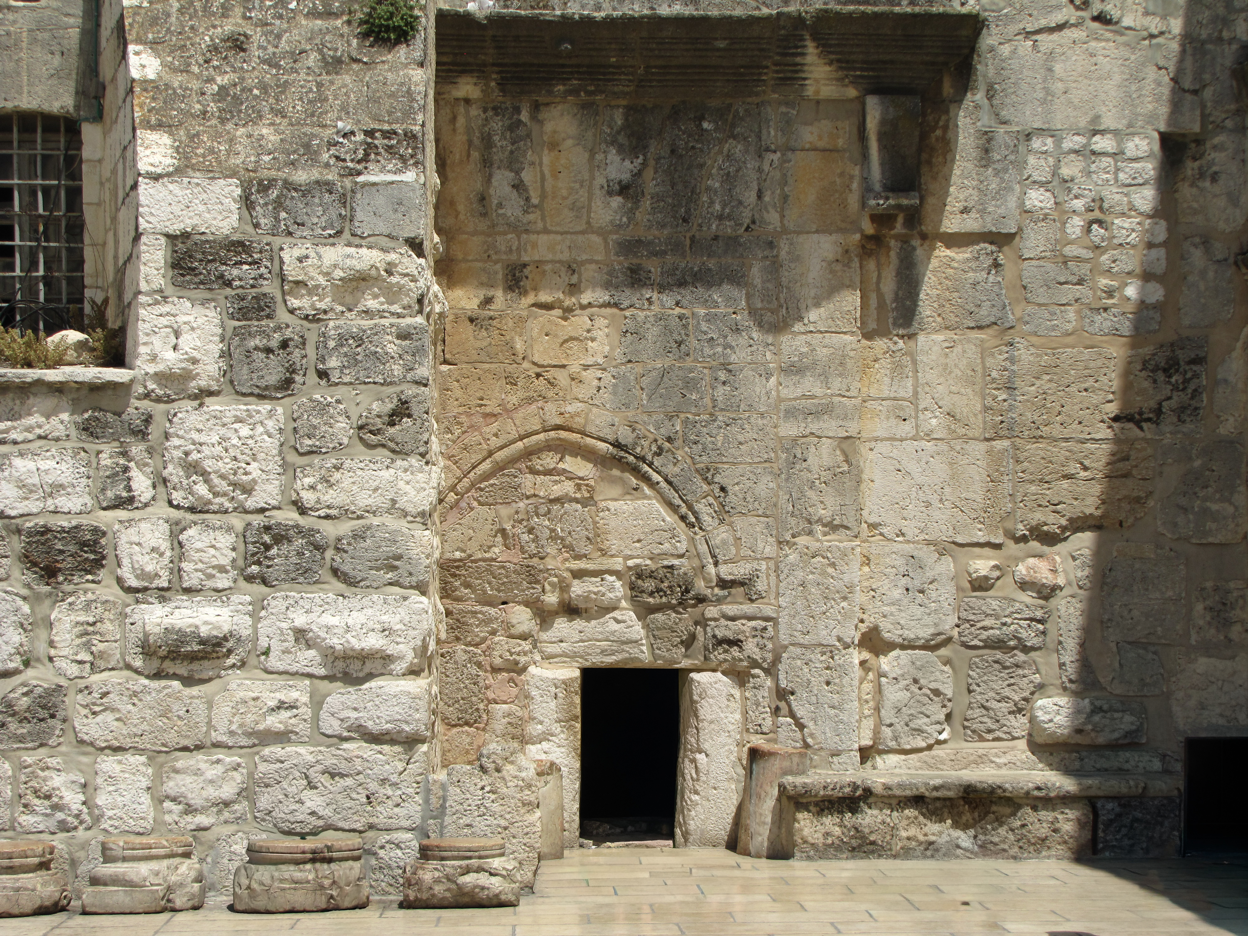 Front of the Church of the Nativity in Bethlehem